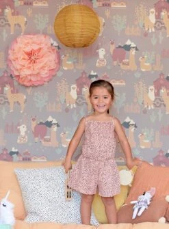 Tapete Lama Village Grauviolett -ferm LIVING Verkäufe Lama Village D 389364 2880x1440