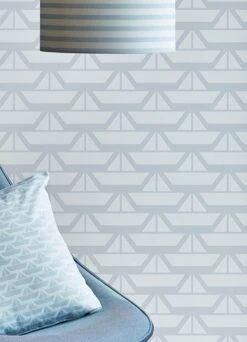 Tapete Limba Blassblau