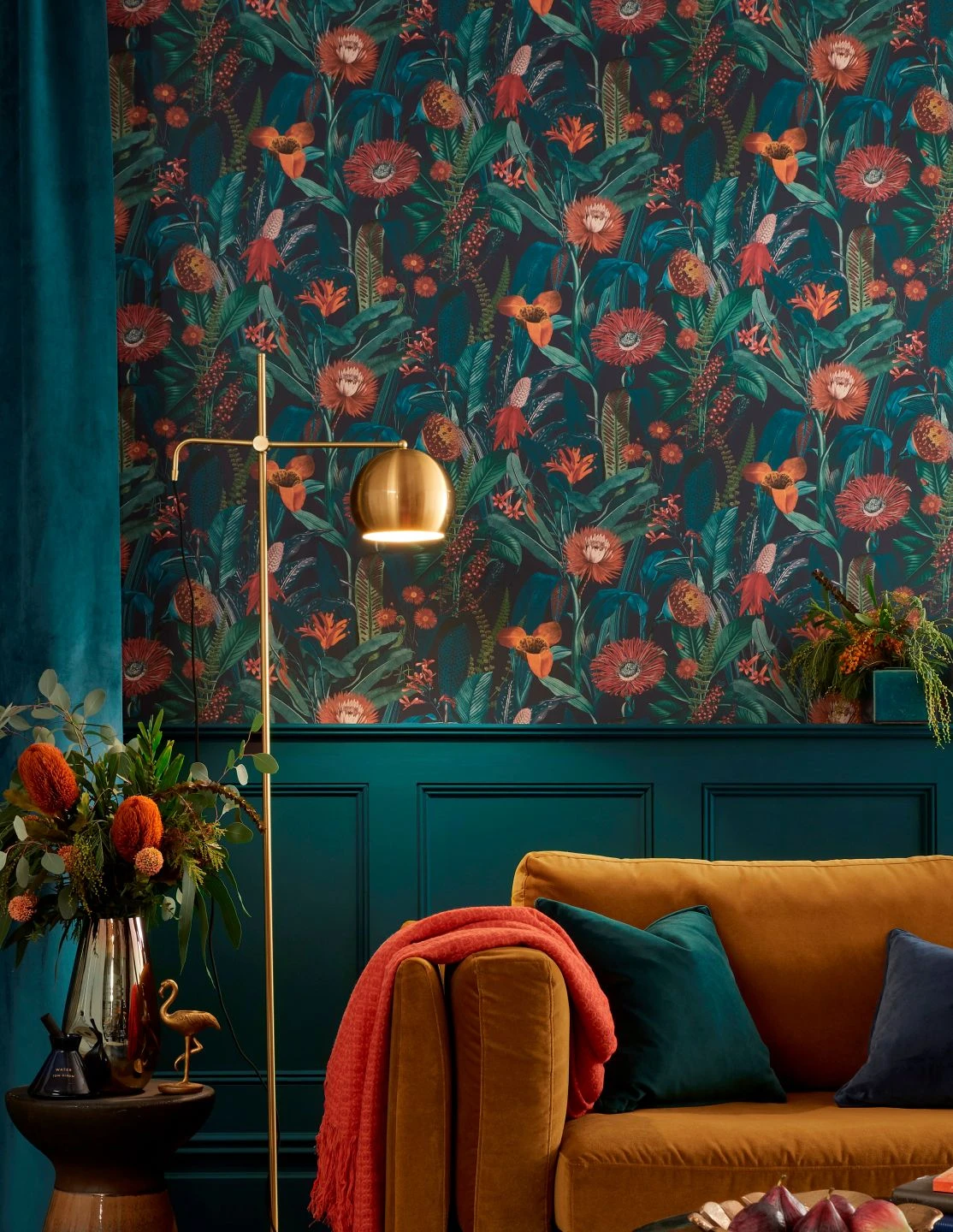 Tapete Livia Wasserblau 4 Tapete Livia Wasserblau – Bild 4