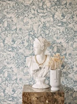 Tapete Louise Blaugrau -ferm LIVING Verkäufe Louise A 822102 2880x1440