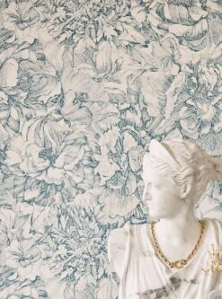 Tapete Louise Blaugrau