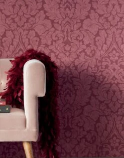 Tapete Lumina Weinrot