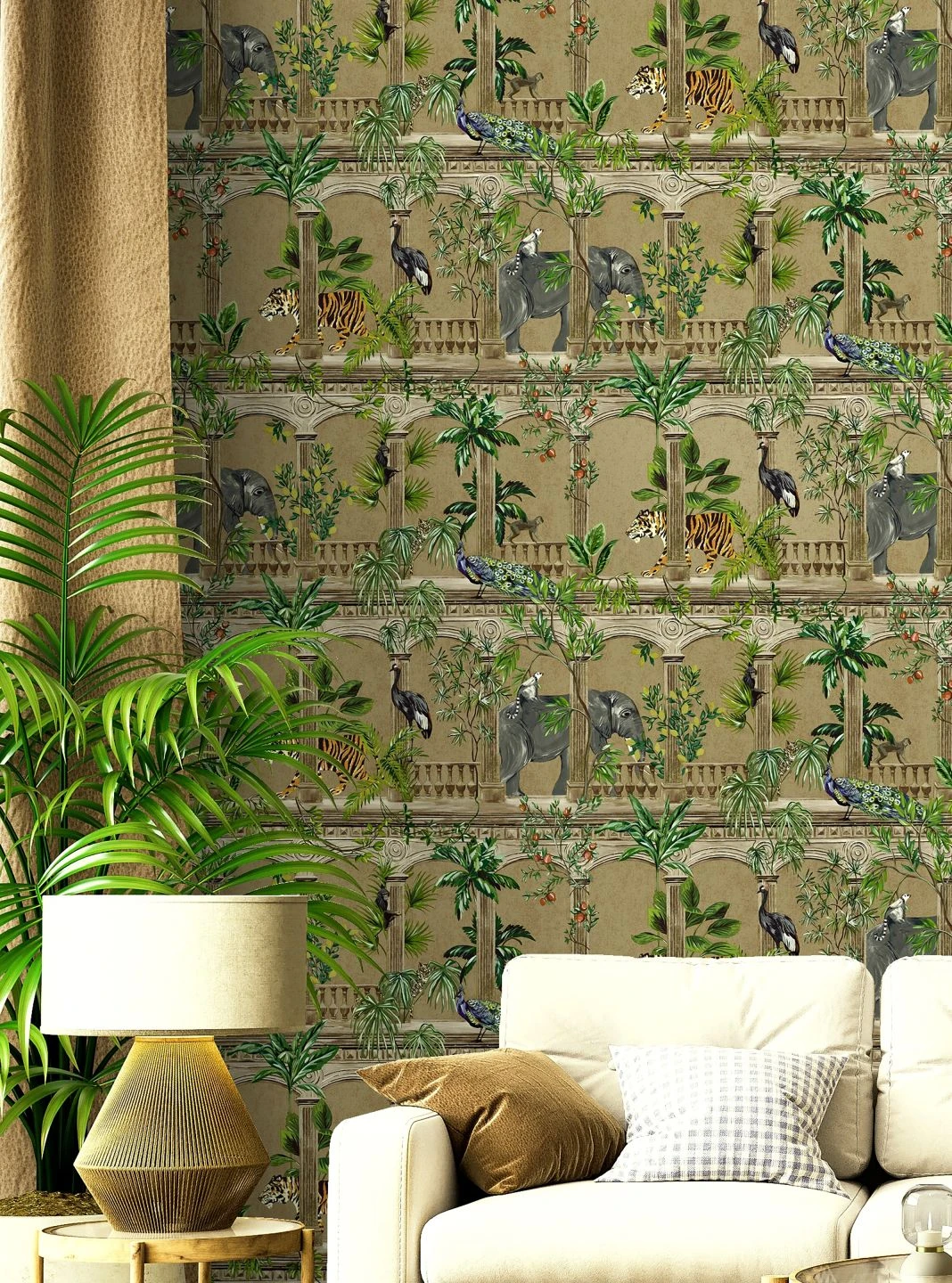 Tapete Lunasa Perlgold 3 Tapete Lunasa Perlgold – Bild 3