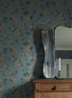 Tapete Maja Pastellgrünblau 6 Tapete Maja Pastellgrünblau -ferm LIVING Verkäufe Maja B 452342 2880x1440