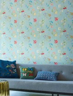 Tapete Mallorie Pastelltürkis -ferm LIVING Verkäufe Mallorie A 821401 2880x1440