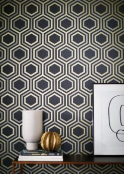 Tapete Malwin Anthrazitgrau