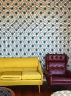 Tapete Marelle Wasserblau -ferm LIVING Verkäufe Marelle K 835162 2880x1440