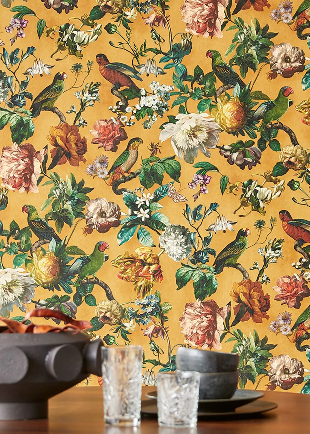 Tapete Margarete Ocker 1 Tapete Margarete Ocker