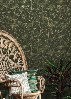 Tapete Meika Dunkelgrün -ferm LIVING Verkäufe Meika B 431941 2880x1440