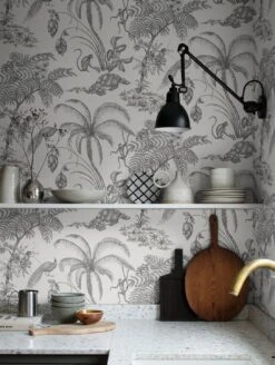 Tapete Moa Jungle Grauweiss -ferm LIVING Verkäufe Moa Jungle B 875161 2880x1440