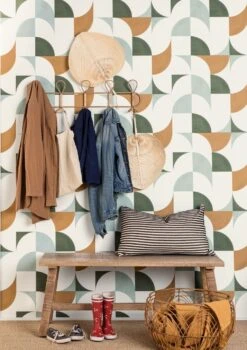 Tapete Moro Olivgrün -ferm LIVING Verkäufe Moro B 864513 2880x1440