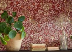 Tapete Morris Birds Rubinrot -ferm LIVING Verkäufe Morris Birds C 463274 2880x1440