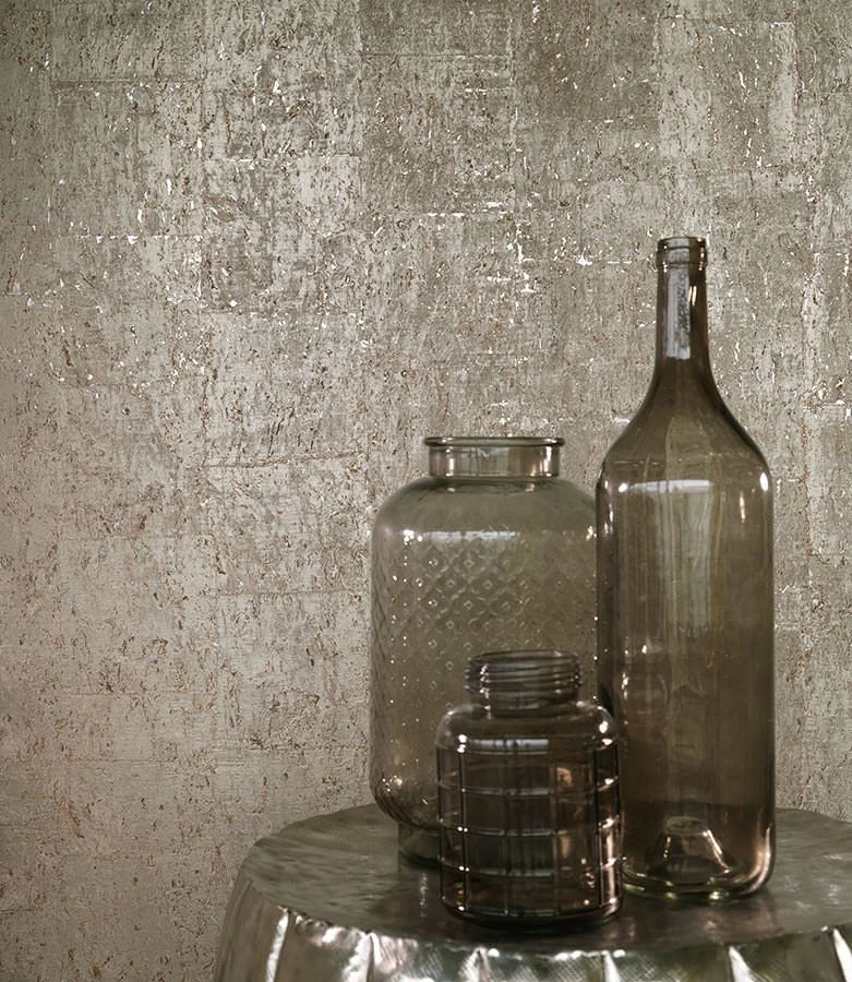 Tapete Natural Cork 02 Silber 4 Tapete Natural Cork 02 Silber – Bild 4