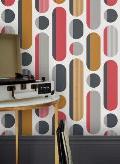 Tapete Neon Neons Rot