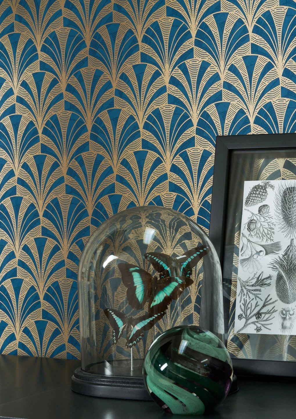 Tapete Obidos Dunkelblau 1 Tapete Obidos Dunkelblau