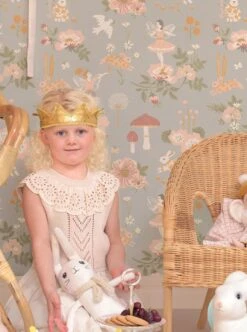 Tapete Old Garden Hellblaugrau -ferm LIVING Verkäufe Old Garden B 389414 2880x1440