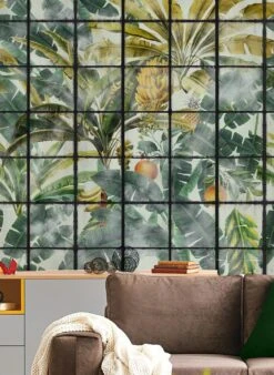 Wandbild Orangerie Grün