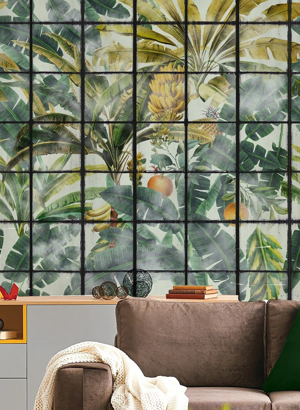 Wandbild Orangerie Grün 1 Wandbild Orangerie Grün