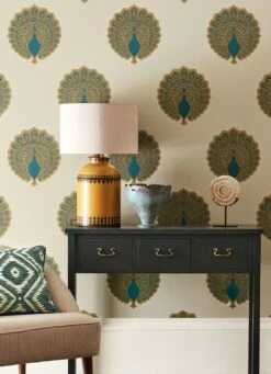 Tapete Peacock Style Perlgold -ferm LIVING Verkäufe Peacock Style B 462801 2880x1440