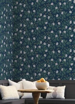 Tapete Peonies Dunkelblau -ferm LIVING Verkäufe Peonies B 790171 2880x1440