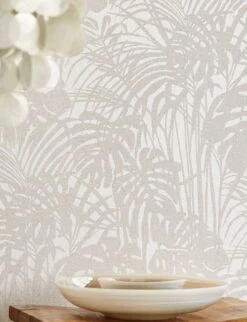 Tapete Persephone Silbergrau Glitzer