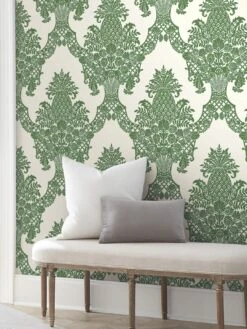 Tapete Pineapple Damask Grün -ferm LIVING Verkäufe Pineapple Damask C 790411 2880x1440