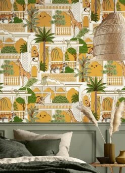 Tapete Plantasia Hellbraunbeige -ferm LIVING Verkäufe Plantasia B 431812 2880x1440