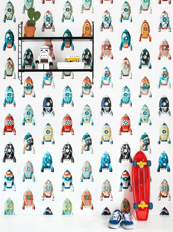 Tapete Rocket Rot 3 Tapete Rocket Rot – Bild 3