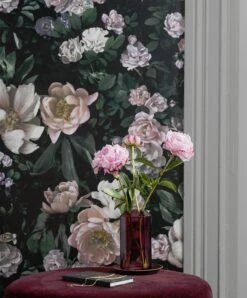 Tapete Sianna Schwarzgrün