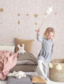 Tapete Small Town Blassrosenholz 7 Tapete Small Town Blassrosenholz -ferm LIVING Verkäufe Small Town C 389172 2880x1440