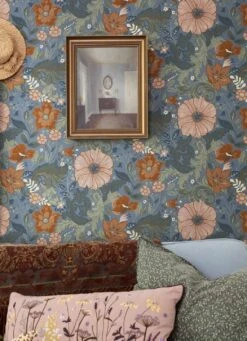 Tapete Smilla Taubenblau