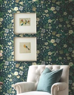 Tapete Strawberry Garden Grünblau -ferm LIVING Verkäufe Strawberry Garden B 790502 2880x1440