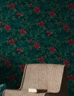 Tapete Tara Schwarzgrün -ferm LIVING Verkäufe Tara B 410943 2880x1440