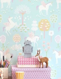 Tapete True Unicorns Hellgrün 6 Tapete True Unicorns Hellgrün -ferm LIVING Verkäufe True Unicorns A 389181 2880x1440