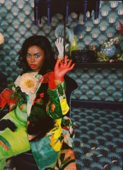 Tapete Tulip And Bird Graublau 11 Tapete Tulip And Bird Graublau -ferm LIVING Verkäufe Tulip and Bird A 463211 2880x1440