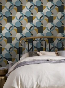 Tapete Ukiyo Hellblaugrau 5 Tapete Ukiyo Hellblaugrau -ferm LIVING Verkäufe Ukiyo B 431962 2880x1440