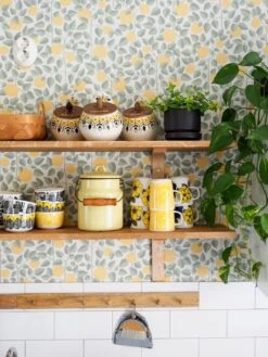 Tapete Valentina Sonnengelb -ferm LIVING Verkäufe Valentina B 783121 2880x1440