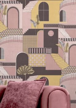 Tapete Verney Rosatöne