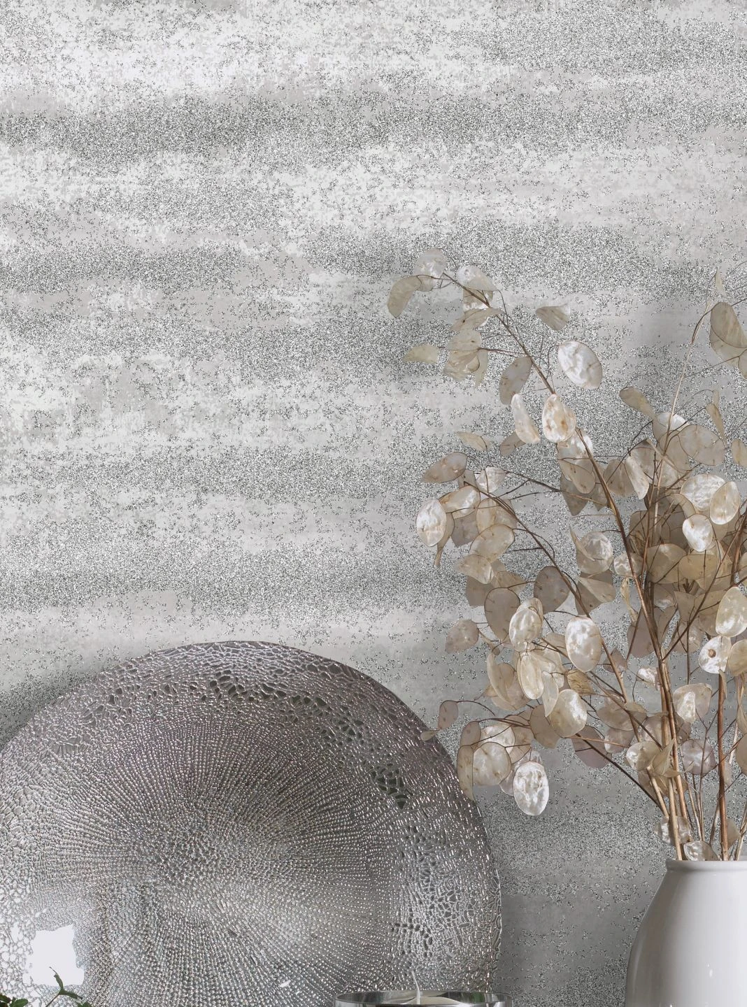 Tapete Waft Of Mist Silber Schimmer 1 Tapete Waft Of Mist Silber Schimmer