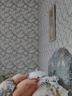 Tapete Wallflower Hellblaugrau -ferm LIVING Verkäufe Wallflower E 463261 2880x1440