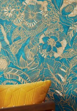 Tapete Welamie Wasserblau Schimmer