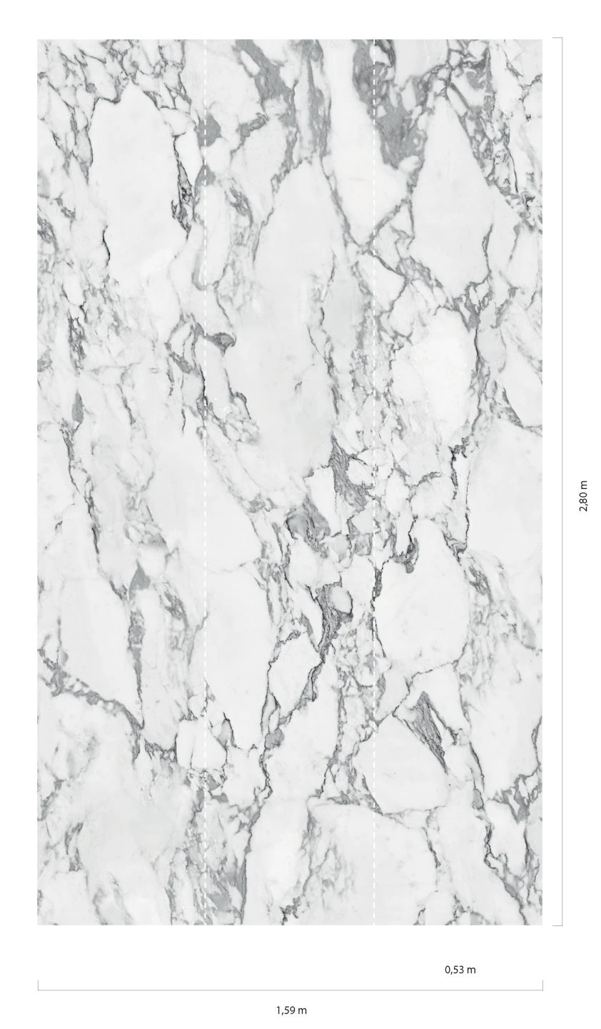 Wandbild White Marble Grauweiss 3 Wandbild White Marble Grauweiss – Bild 3