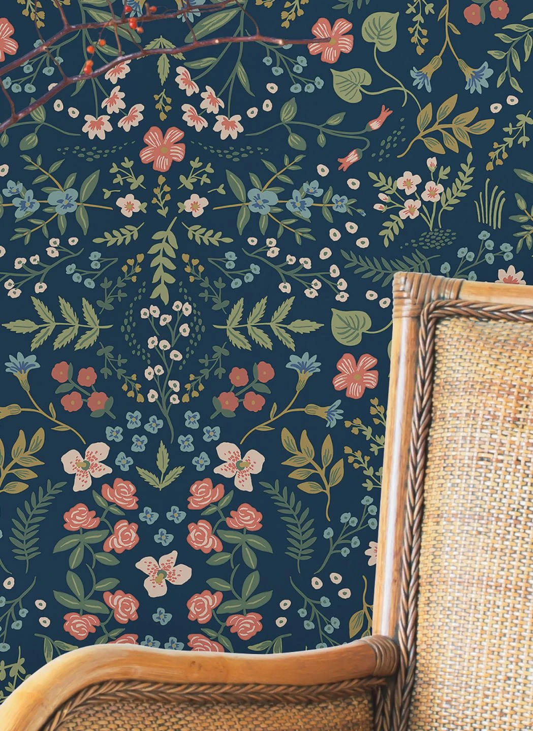 Tapete Wildwood Stahlblau 1 Tapete Wildwood Stahlblau