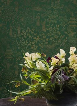 Tapete Zen Garden Patinagrün 10 Tapete Zen Garden Patinagrün -ferm LIVING Verkäufe Zen Garden B 452391 2880x1440