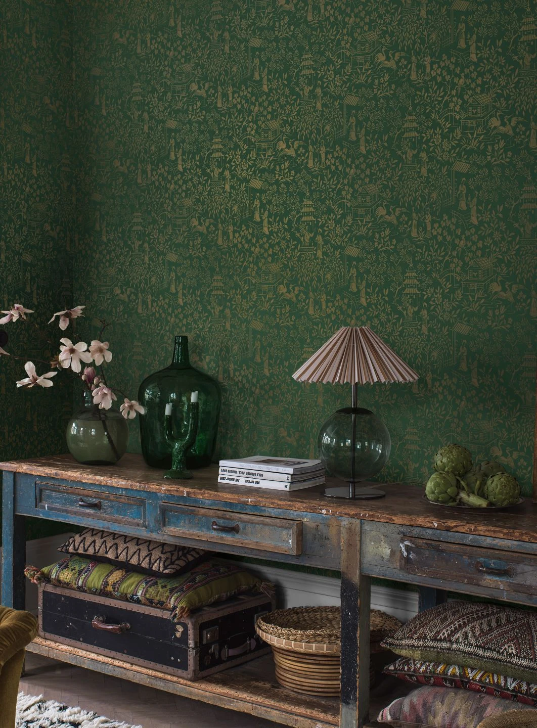 Tapete Zen Garden Patinagrün 6 Tapete Zen Garden Patinagrün – Bild 6