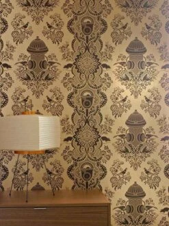 Tapete City Park Dunkelbraun